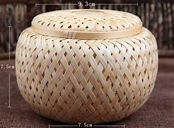 【非遗】精编茶叶竹篓|直销竹编工艺品|圆形竹编茶叶篮 现货